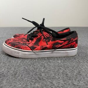 Nike SB Stefan Janoski Kids 6Y Red Black Tropical Skate Shoes 657446-066